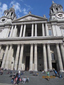 St. Paul's Cathedral. Feed the birds, tuppence a bag.