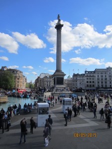 Trafalgar Square, without the pigeons.